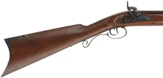 Missouri River Hawken Rifle,
.50 caliber,  29-1/4" barrel,
percussion, walnut, color case hardened iron, 
used, by Davide Pedersoli